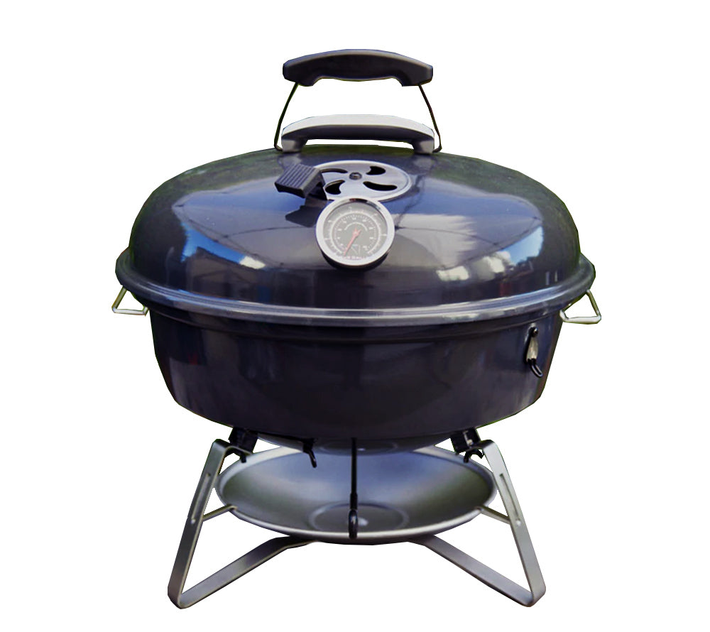 Reisegrill Slow N Sear mit Holzkohlekorb