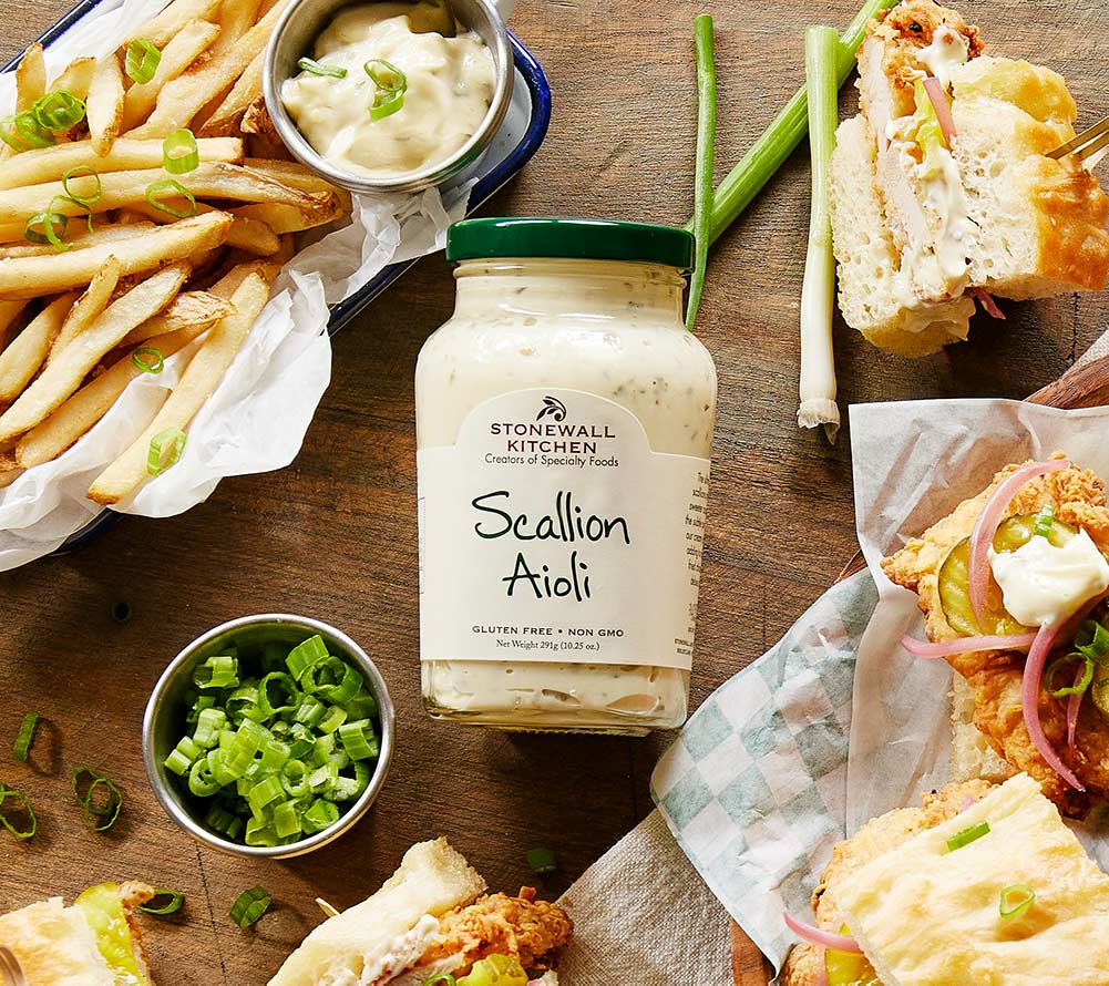 Scallion Aioli von Stonewall Kitchen ☆ Aioli mit frischen Frühlingszwiebeln ☆ Besonders cremig ☆ einzigartiger Geschmack ☆ Jetzt probieren!