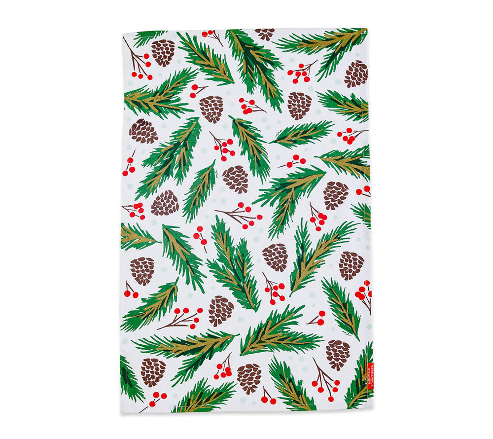 Bough & Berries Geschirrtuch von Stonewall Kitchen (100 % Baumwolle)