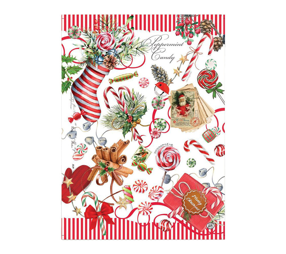 Peppermint Geschirrtuch von Stonewall Kitchen (100 % Baumwolle)