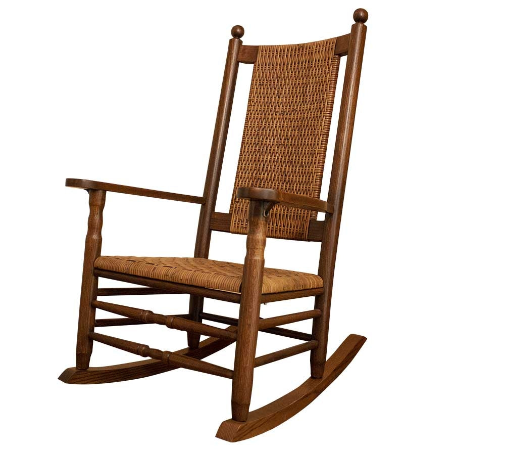 Kennedy Schaukelstuhl Harvest Oak von Troutman aus Holz