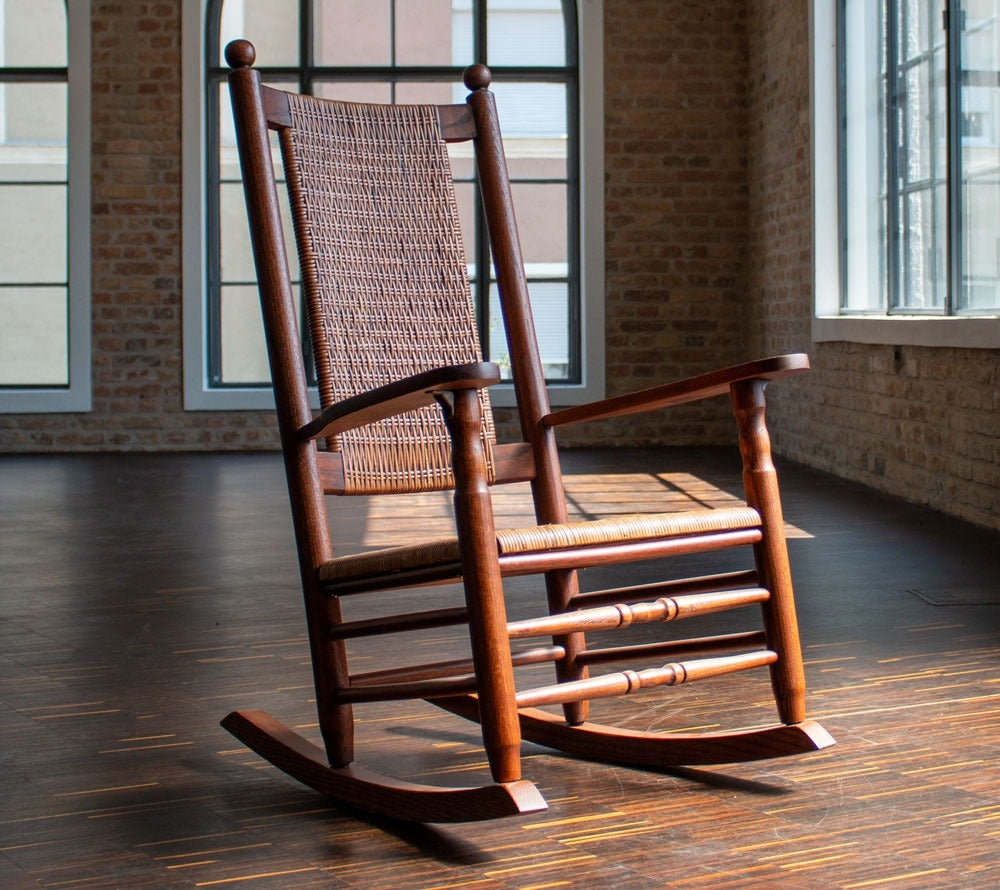 Kennedy Schaukelstuhl Kirsche online bestellen – Klassischer Rocker für Veranda & Kamin