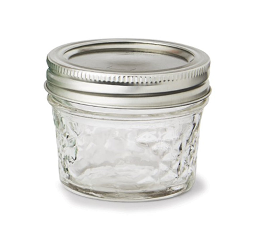 Quilted Crystal Jelly Ball Mason Jar