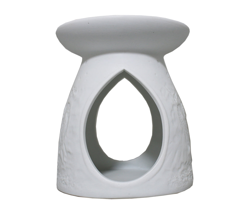 Wax Melt Burner Porzellan Weiß