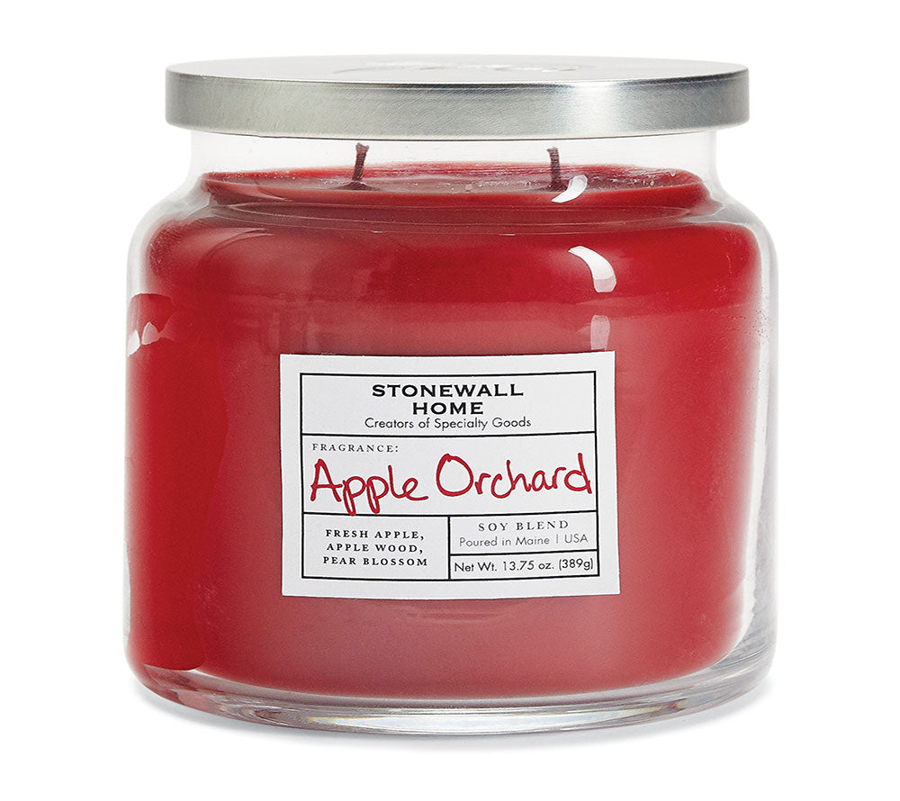 Apple Orchard Duftkerze von Stonewall Kitchen kaufen – Herbstlicher Apfelduft mit Apfelholz & Birnenblüten