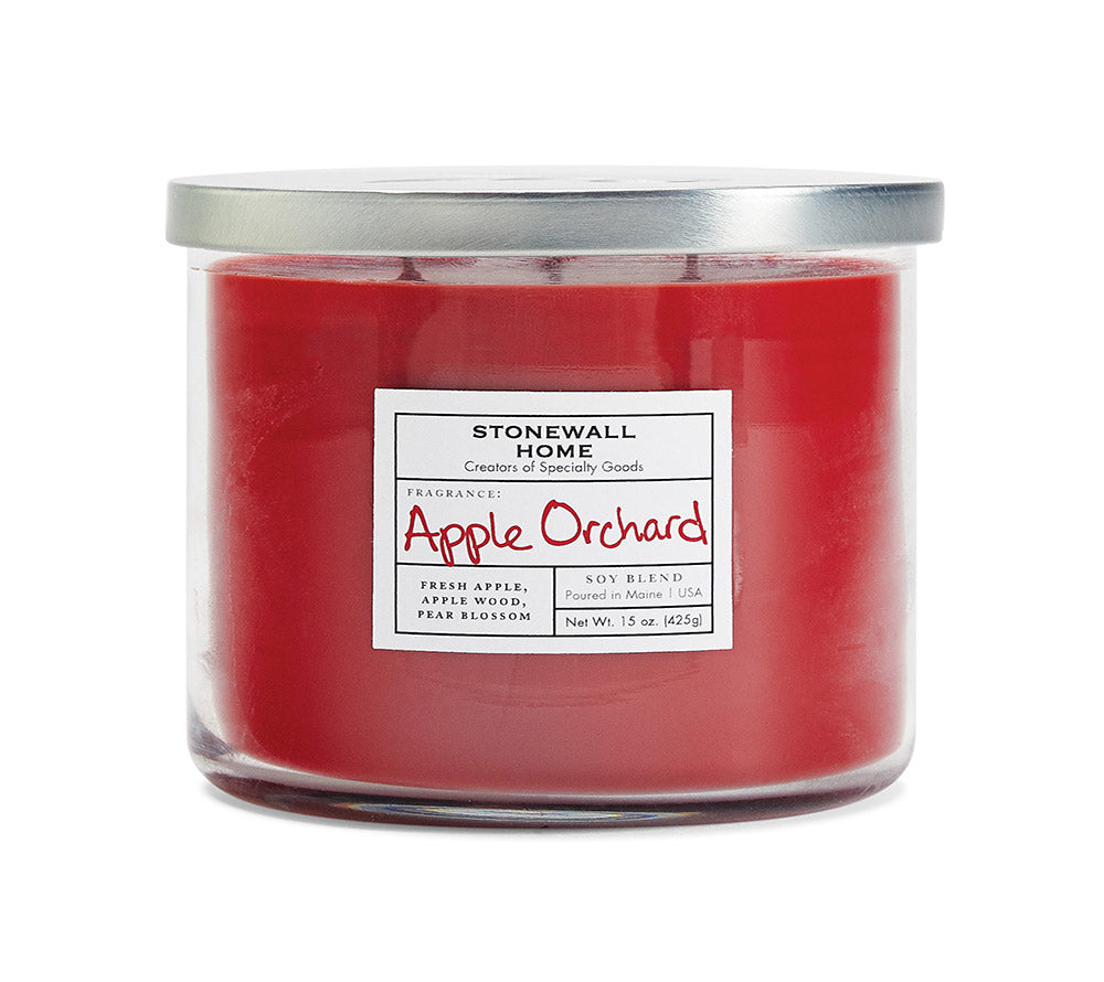 Apple Orchard Duftkerze von Stonewall Kitchen kaufen – Herbstlicher Apfelduft mit Apfelholz & Birnenblüten