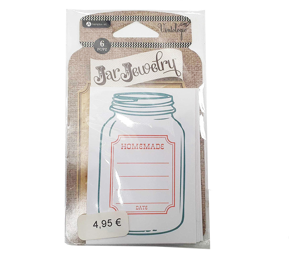 Jar Jewelry-Letterpress Jar Labels