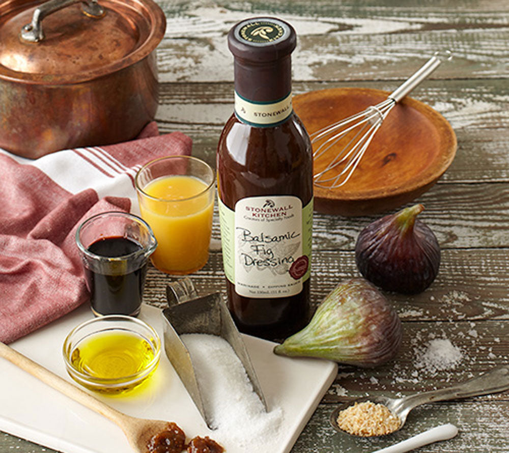Süß-saures Feigen-Dressing mit Balsamico für Salate, Käse & Dips