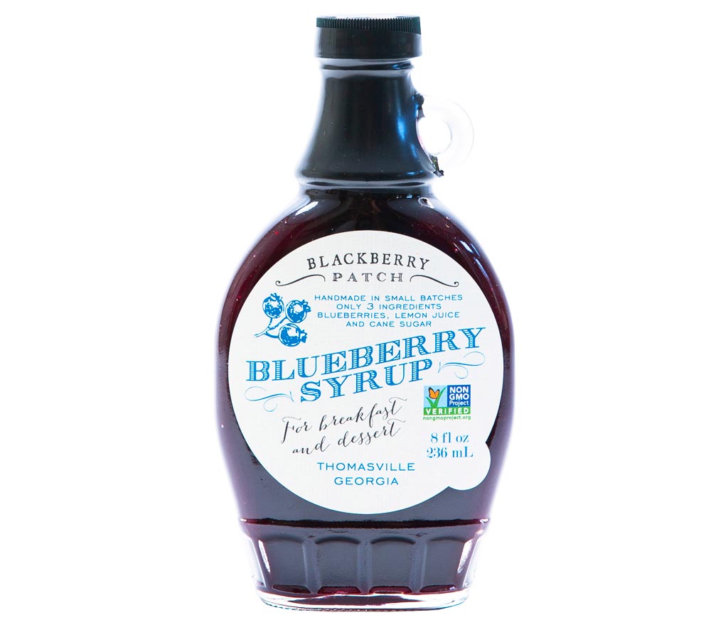 Blueberry Syrup von Blackberry Patch in der Glasflasche (236 ml) - Blaubeersirup