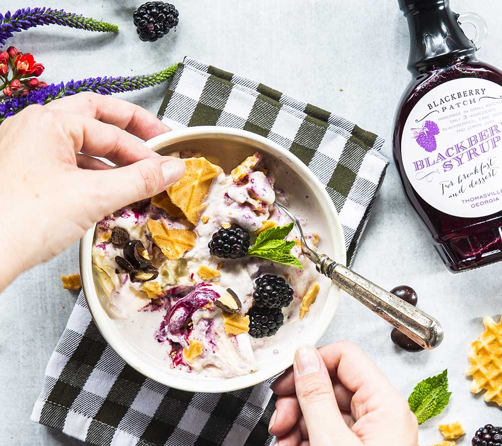 Blackberry Syrup von Blackberry Patch kaufen – Brombeersirup aus echten Früchten für Pancakes