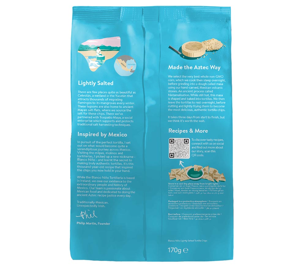 Tortilla Chips Lightly Salted von Blanco Niño ☆ 100 % vegan ☆ Glutenfrei & frei von künstlichen Zusätzen ☆ Probieren Sie selbst!