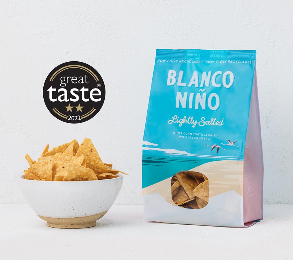 Tortilla Chips Lightly Salted von Blanco Niño ☆ 100 % vegan ☆ Glutenfrei & frei von künstlichen Zusätzen ☆ Probieren Sie selbst!