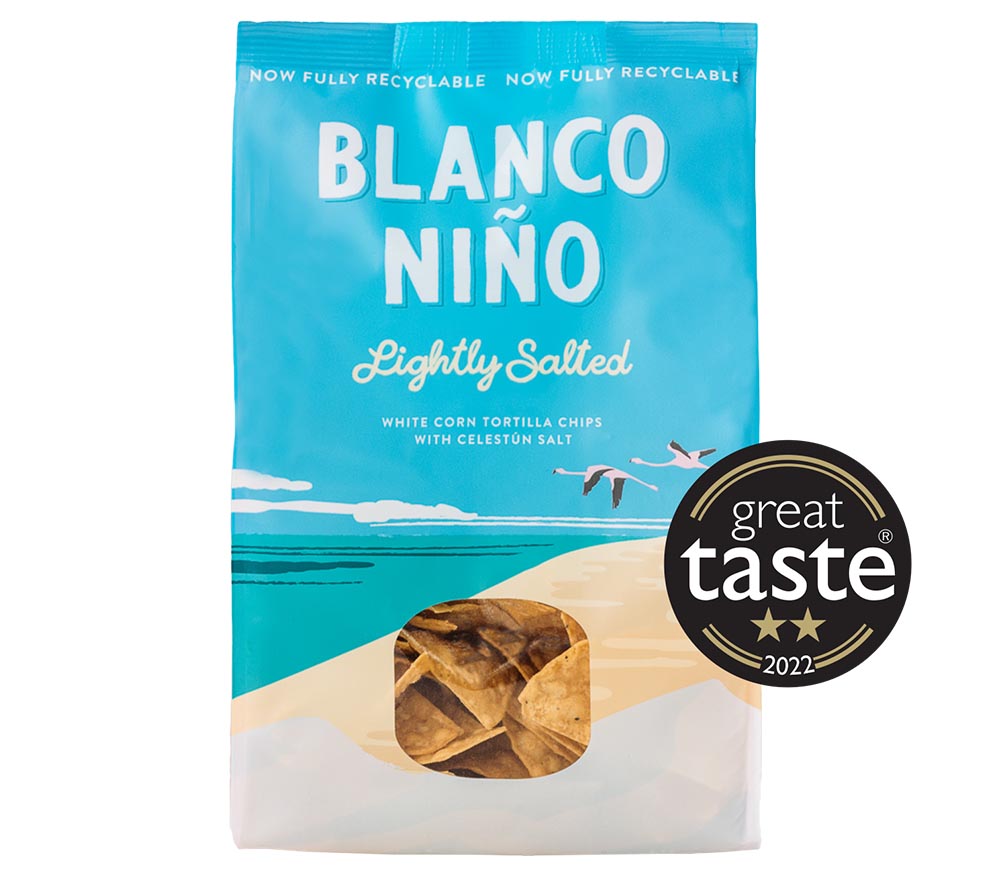 Tortilla Chips Lightly Salted von Blanco Niño ☆ 100 % vegan ☆ Glutenfrei & frei von künstlichen Zusätzen ☆ Probieren Sie selbst!