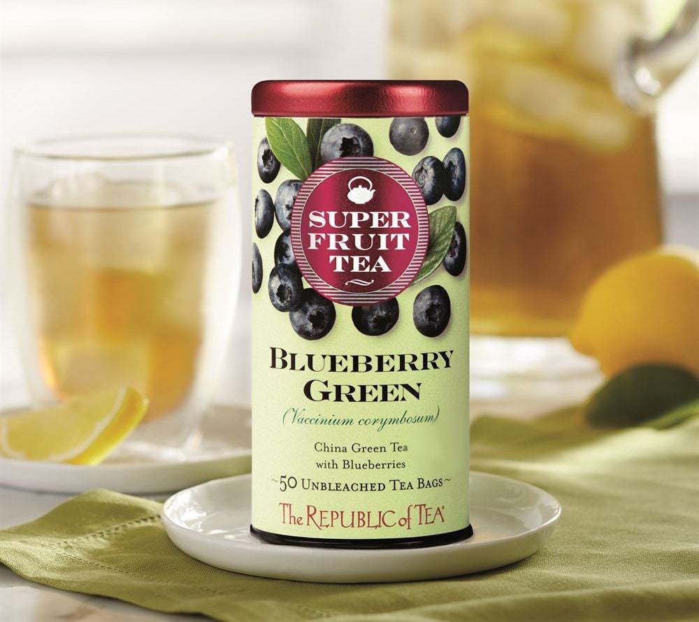 Blueberry Green Tea von The Republic of Tea online kaufen – grüner Tee mit Heidelbeeren