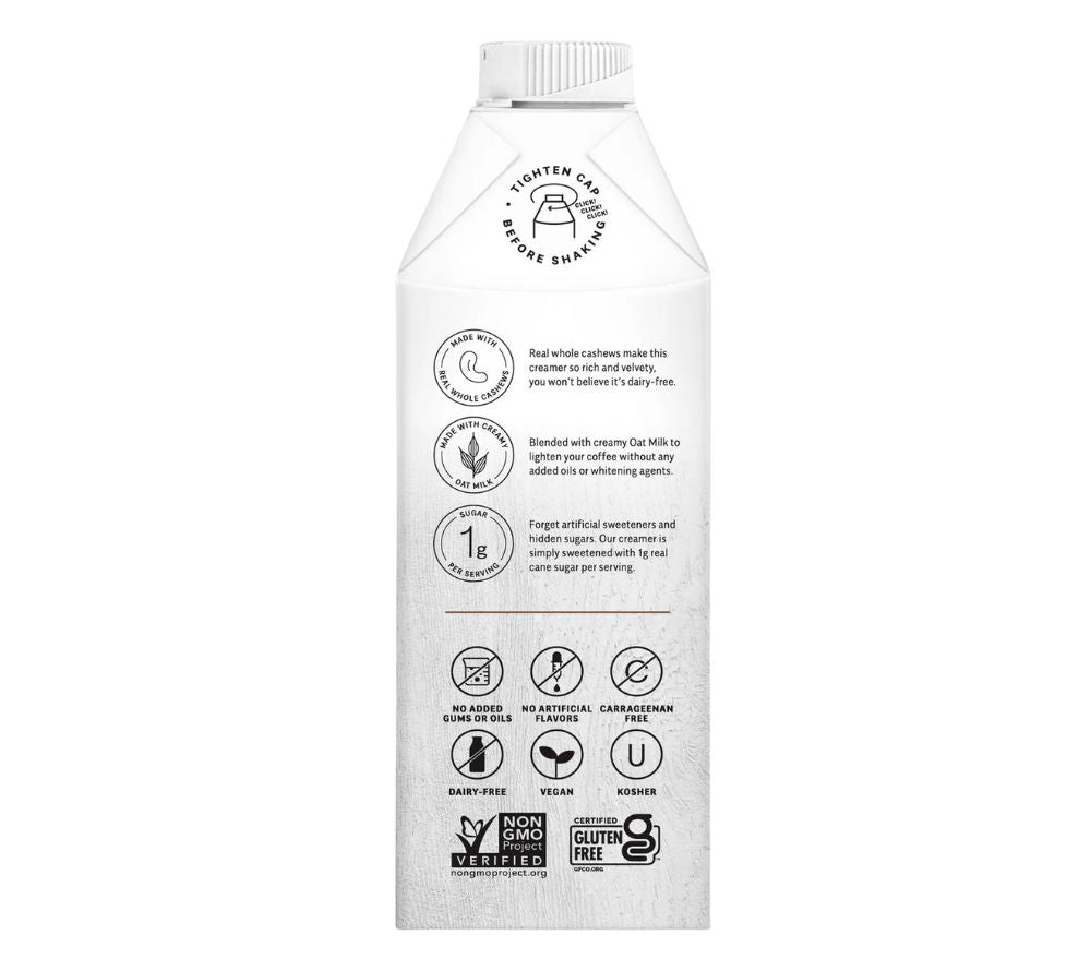 Cinnamon Churro Cashew Creamer von Elmhurst kaufen – cremiger Cashew-Creamer mit Zimt-Churro-Note für Kaffee, Tee & Desserts