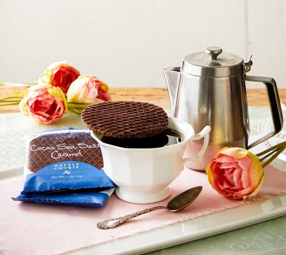 Waffelkeks mit Karamell, Kakao & Meersalz – ideal für Kaffee- oder Teepausen
