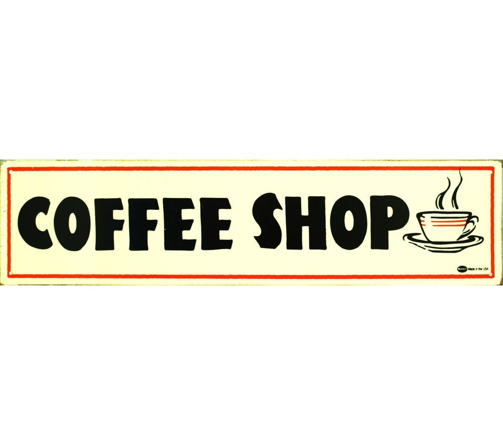 Coffee Shop Metallschild