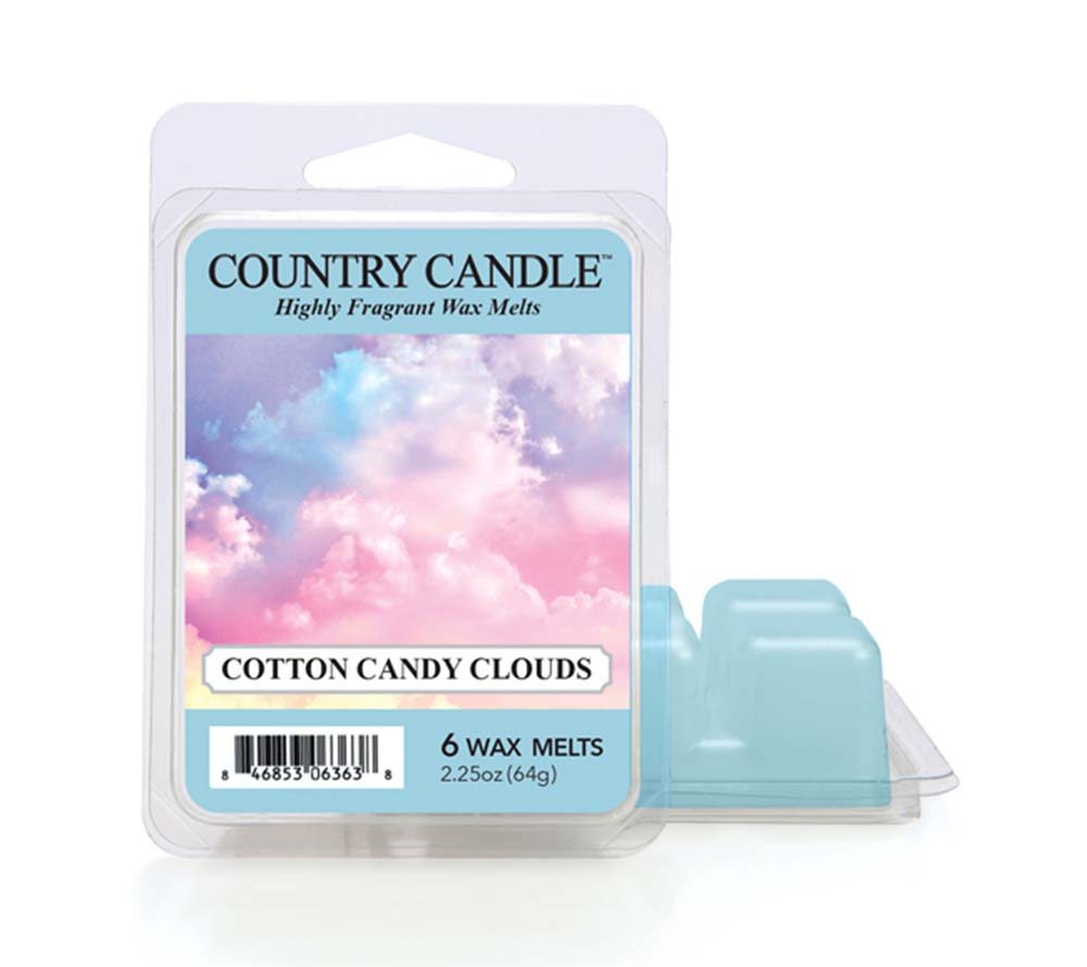 Cotton Candy Clouds Wax Melts online bestellen – süßer Duft nach Zuckerwatte, Beeren & Vanille, 6er Pack