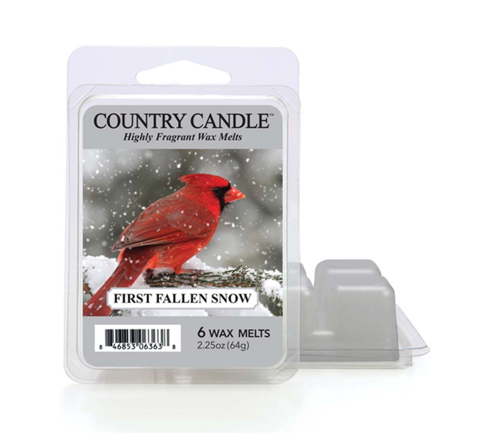 First Fallen Snow Wax Melts von Country Candle – Winterduft mit Beeren & Zitrus online bestellen, 6er Pack