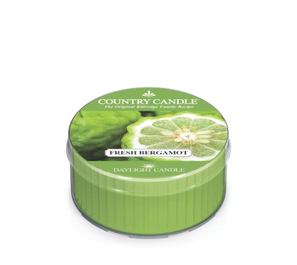 Country Candle Fresh Bergamot Duftkerze – Erfrischende Bergamotte, Zitrus & Basilikum für belebende Frische