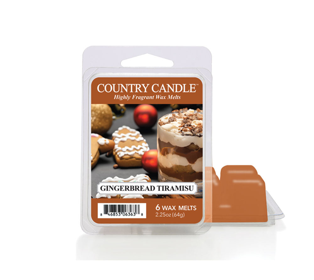 Gingerbread Tiramisu Wax Melts von Country Candle kaufen – Winterduft online bestellen, 6er Pack