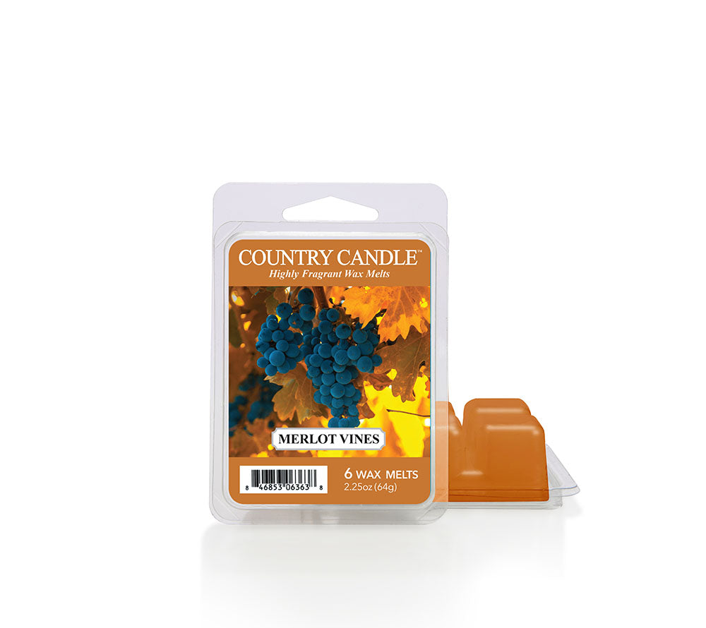Merlot Vines Wax Melts – Beeren, Rose & Moschus für gemütliche Herbstabende, 6er Pack