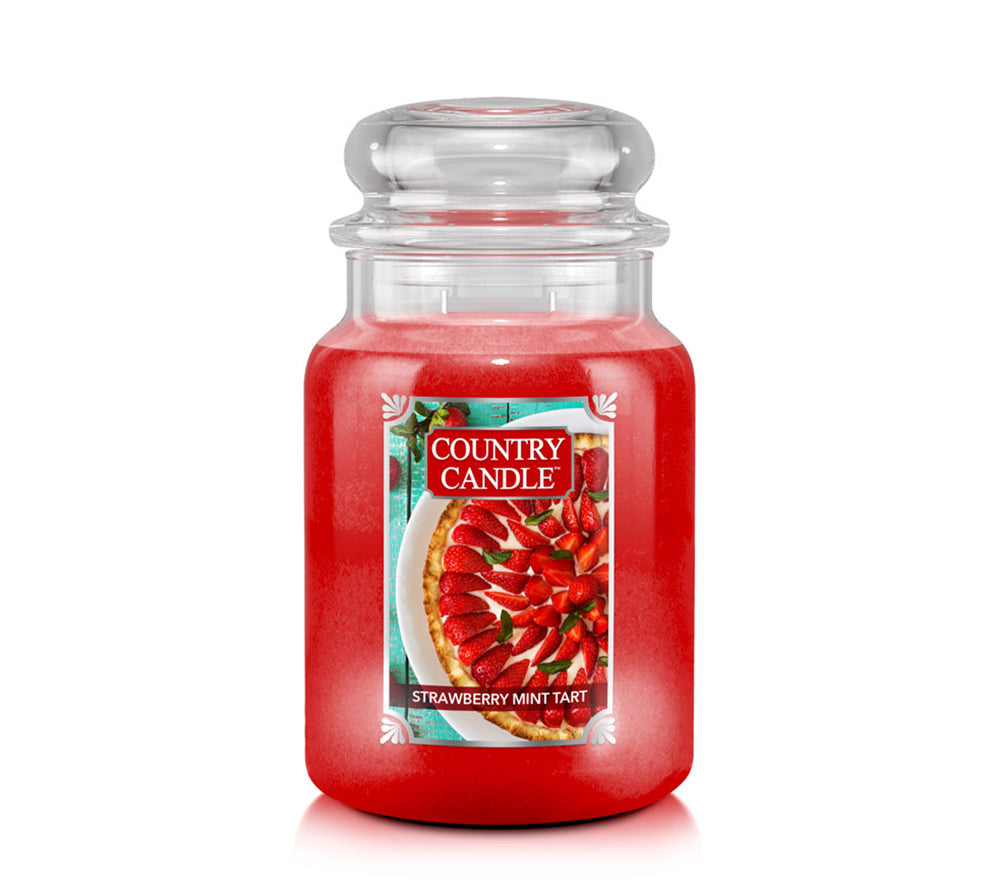 Strawberry Mint Tart Duftkerze von Country Candle