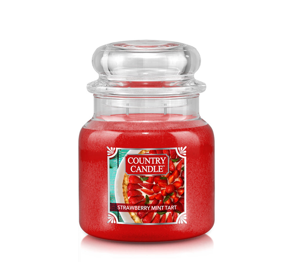 Medium Jar Strawberry Mint Tart (16 oz-Glas, 2-Docht) Strawberry Mint Tart von Country Candle ❤️ Große Auswahl an Düften ✓ Versandkostenfrei ab 39 € ✓ Versand 1-3 Tage ✓ Jetzt bestellen!
