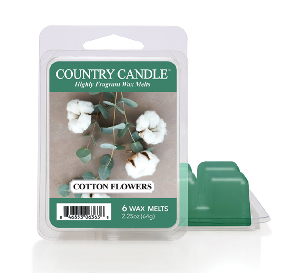Cotton Flowers Wax Melts – Baumwollblüten, Minze & Freesie für beruhigende Stimmung, 6er Pack
