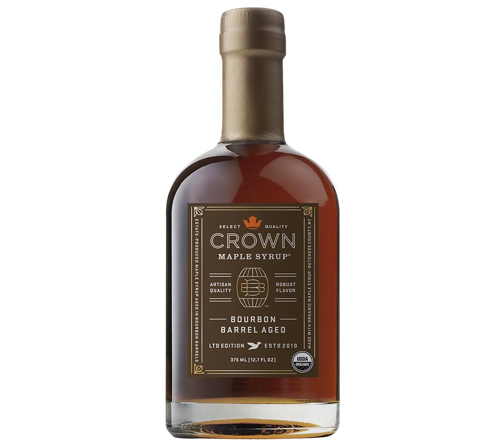 Bourbon Barrel Ahornsirup von Crown Maple online bestellen – Rauchig, Vanille & Eichenaroma