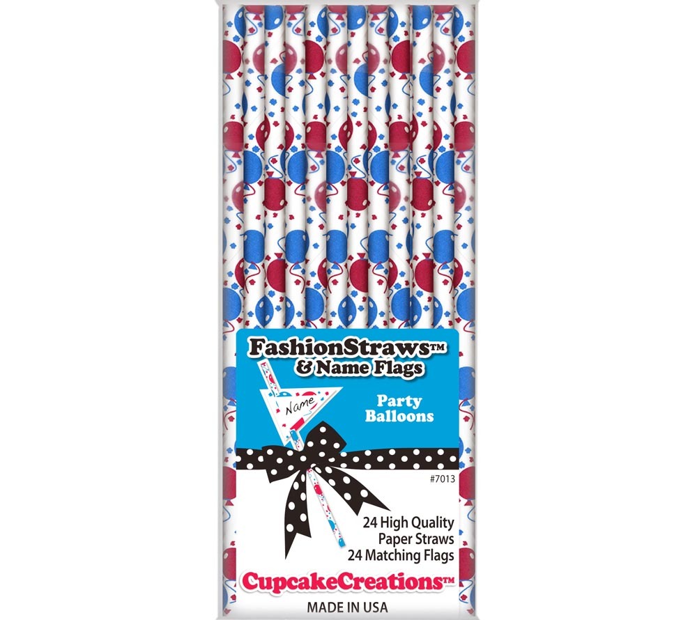 Strohhalme Party Balloons von Cupcake Creations
