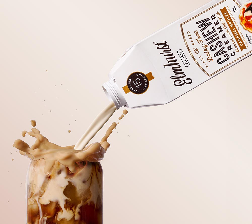Caramel Brûlée Cashew Creamer kaufen – pflanzlicher Kaffee-Creamer mit geröstetem Karamell, vegan, 1g Zucker
