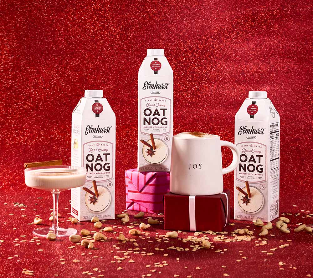 Cremiger veganer EggNog aus Hafer & Cashews mit winterlichen Gewürzen