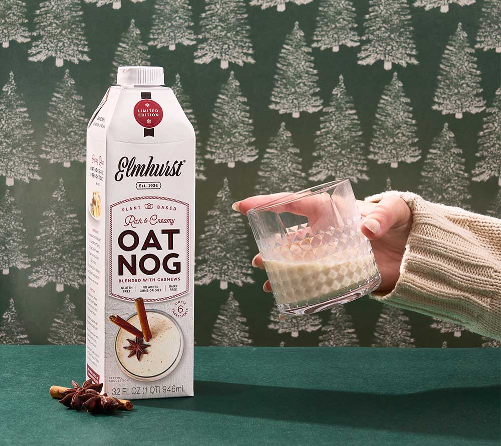 Cremiger veganer EggNog aus Hafer & Cashews mit winterlichen Gewürzen