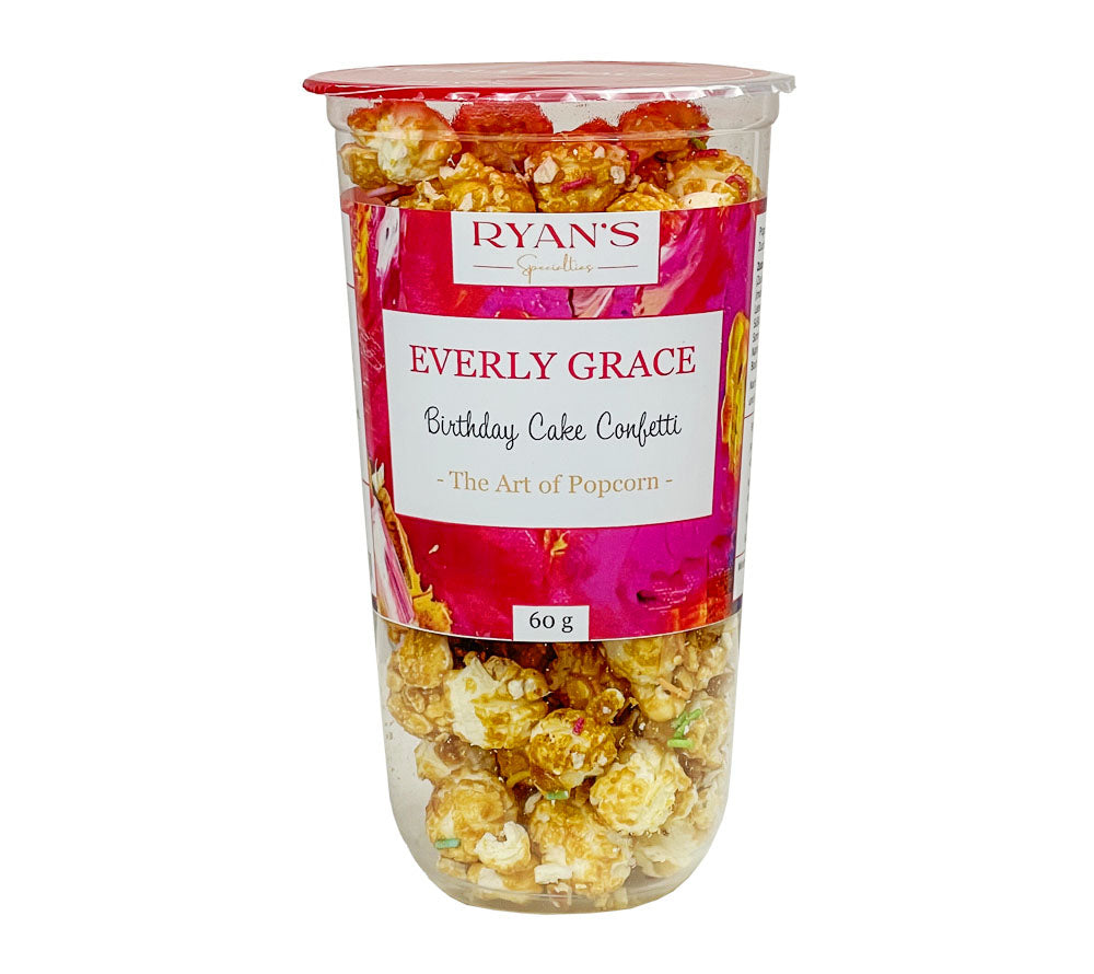 Everly Grace Popcorn Birthday Cake online kaufen – karamellig mit bunten Streuseln, ideal für Feiern