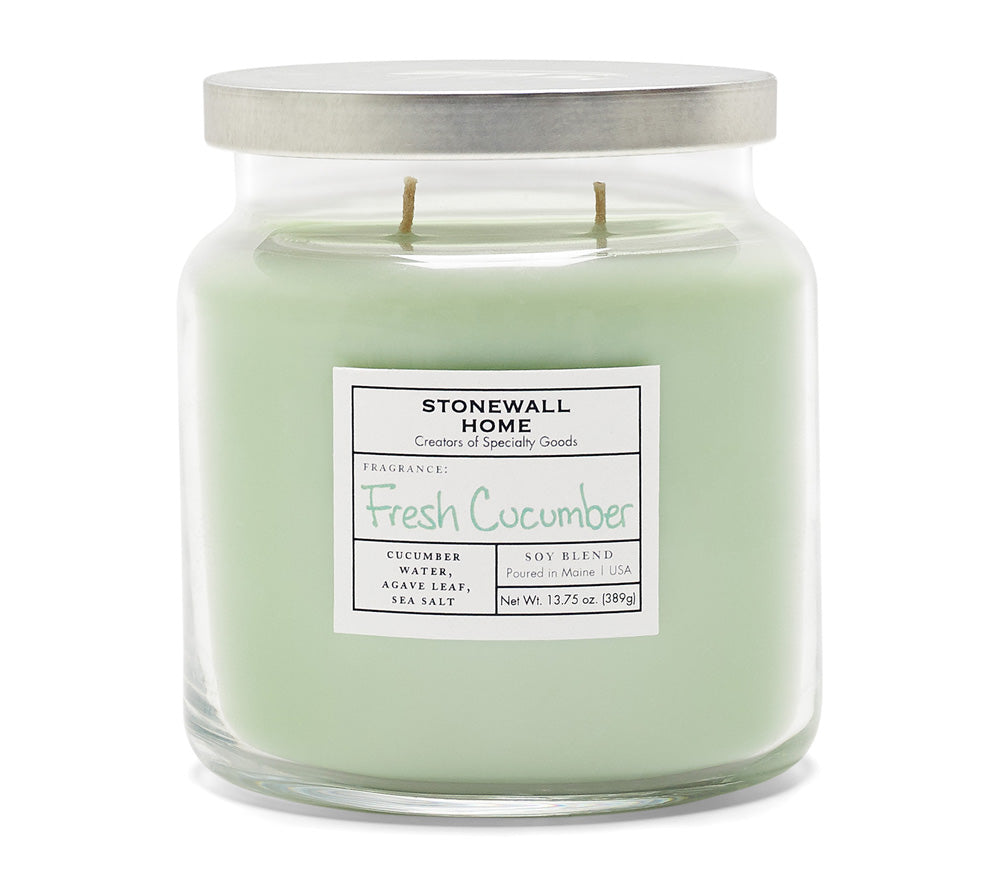 Fresh Cucumber Duftkerze von Stonewall Kitchen online bestellen – Gurke, Agave & Meersalz Duft