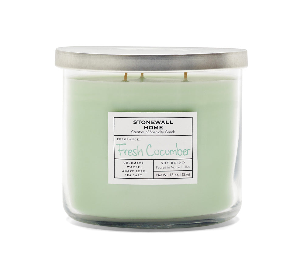 Fresh Cucumber Duftkerze von Stonewall Kitchen online bestellen – Gurke, Agave & Meersalz Duft
