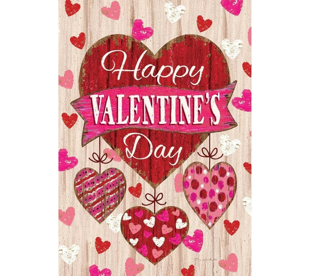 Happy Valentine's Day Gartenfahne