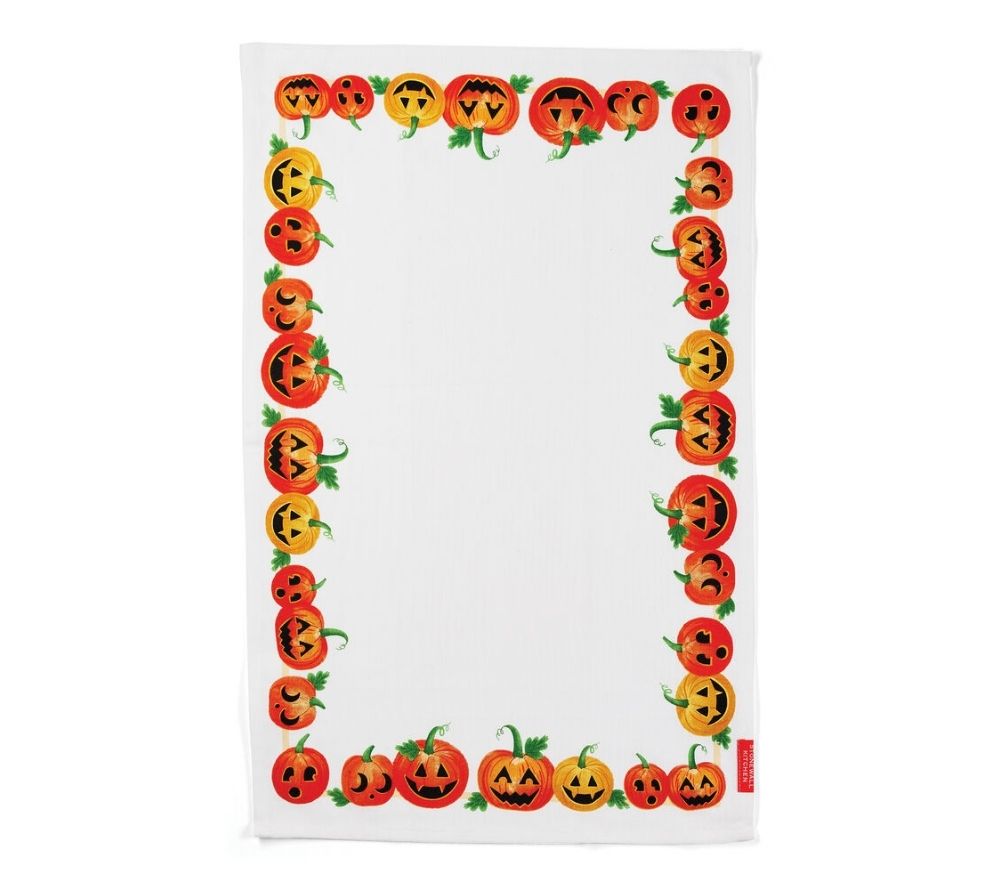Jack-o-Lantern Geschirrtuch von Stonewall Kitchen (100 % Baumwolle)