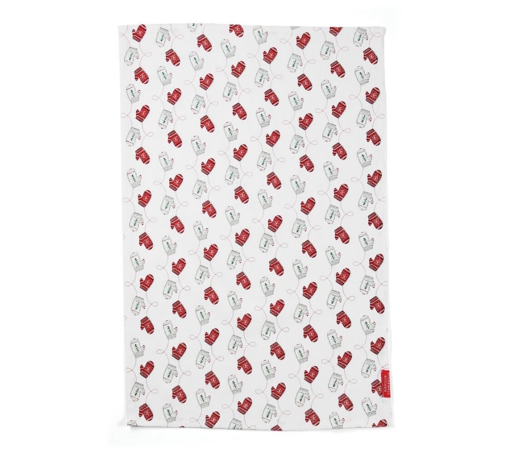 Merry Mittens Geschirrtuch von Stonewall Kitchen (100 % Baumwolle)