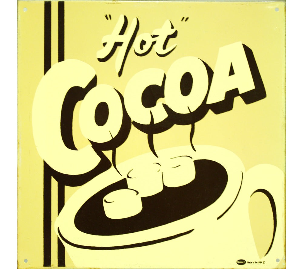 Hot Cocoa Metallschild von Marty Mummert