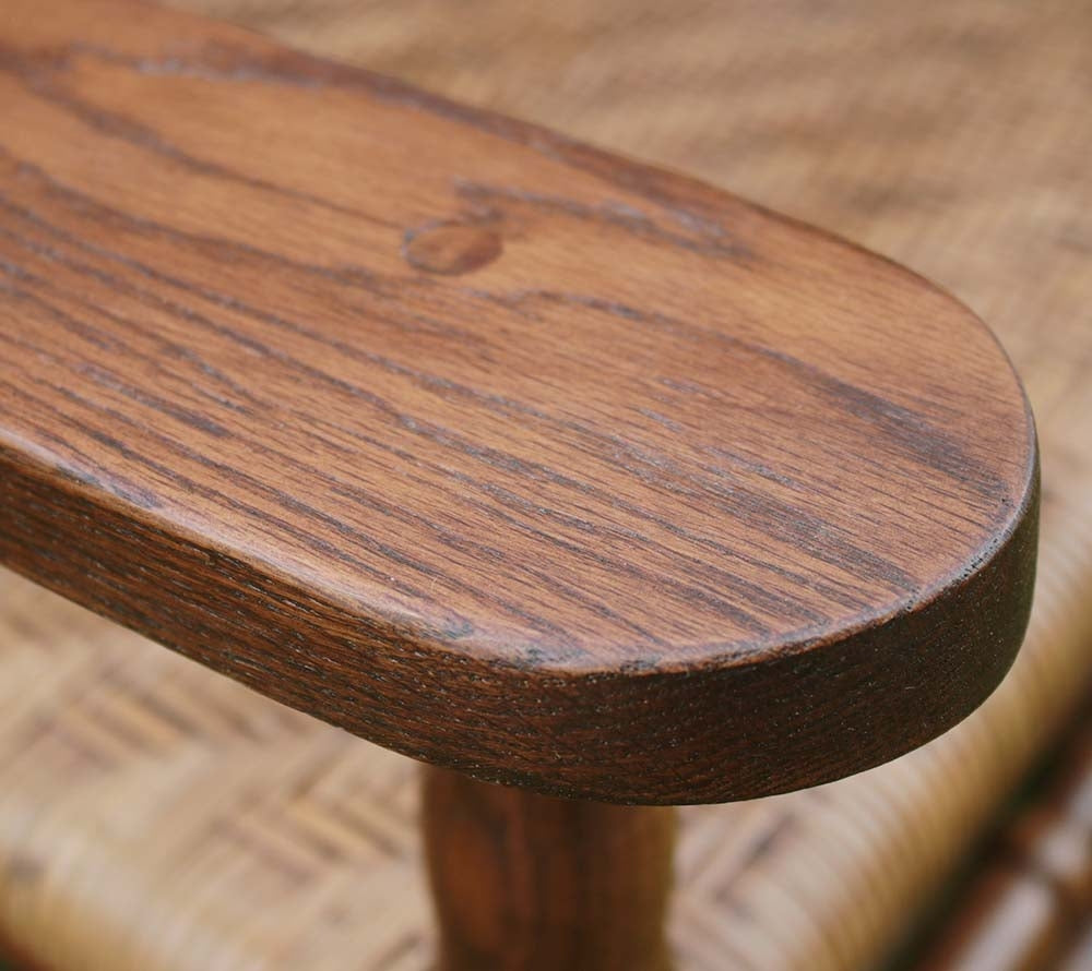 Kennedy Schaukelstuhl Harvest Oak von Troutman kaufen – Vintage-Rattangeflecht, handgefertigt in NC