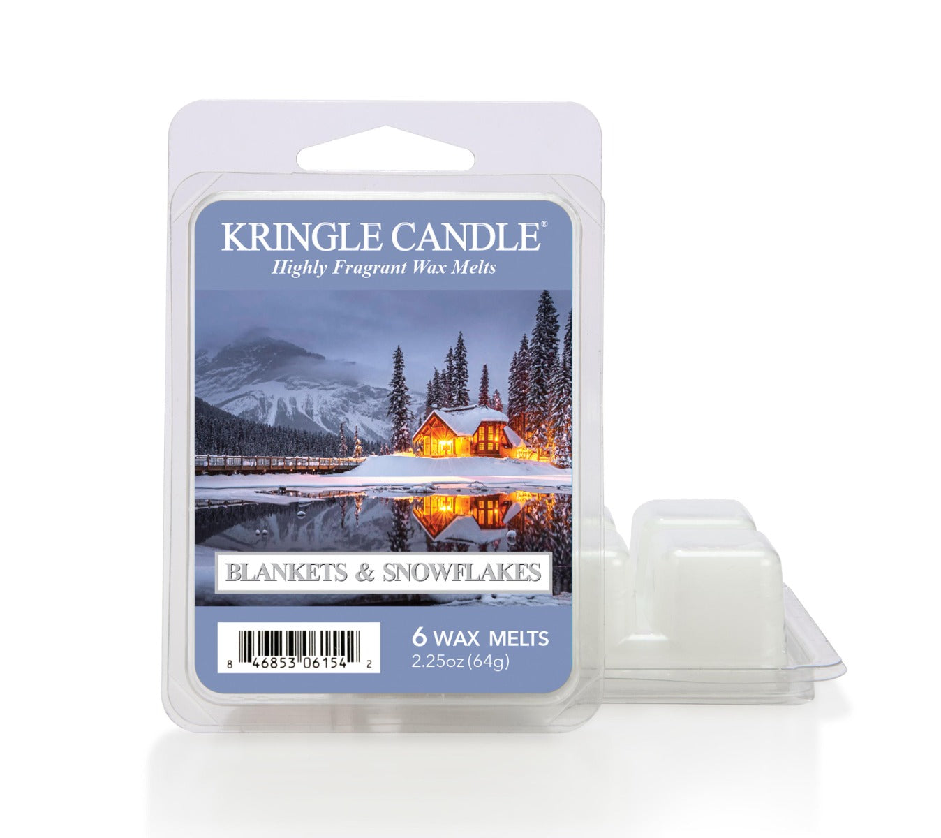 Blankets & Snowflakes Wax Melts von Kringle Candle kaufen – Kaschmir, Pfeffer & Lavendel Duft, 6er Pack