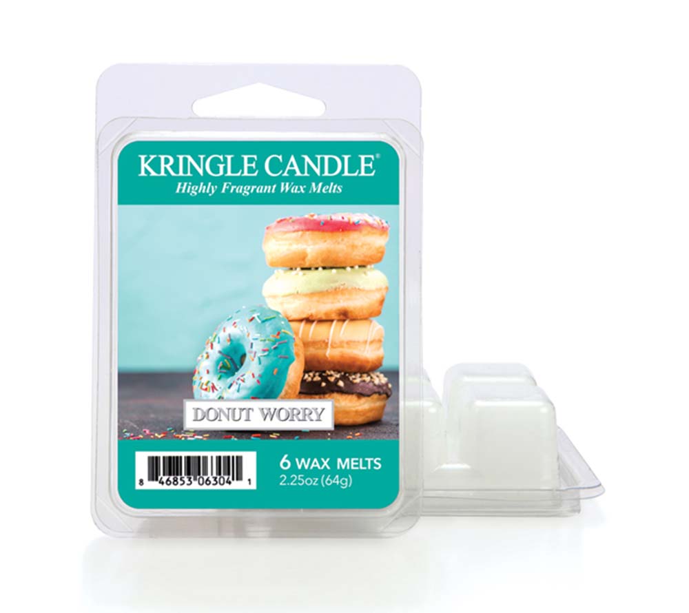 Donut Worry Duftkerze von Kringle Candle kaufen – süßer Duft nach Donuts, Vanille & Zimt