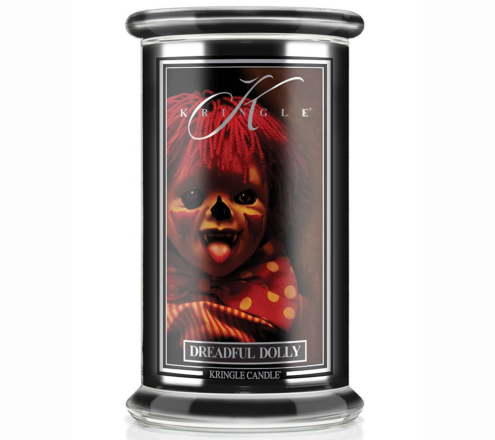Dreadful Dolly Kringle Candle Limited Edition Halloween 2024 (22 oz-Glas, 2-Docht)