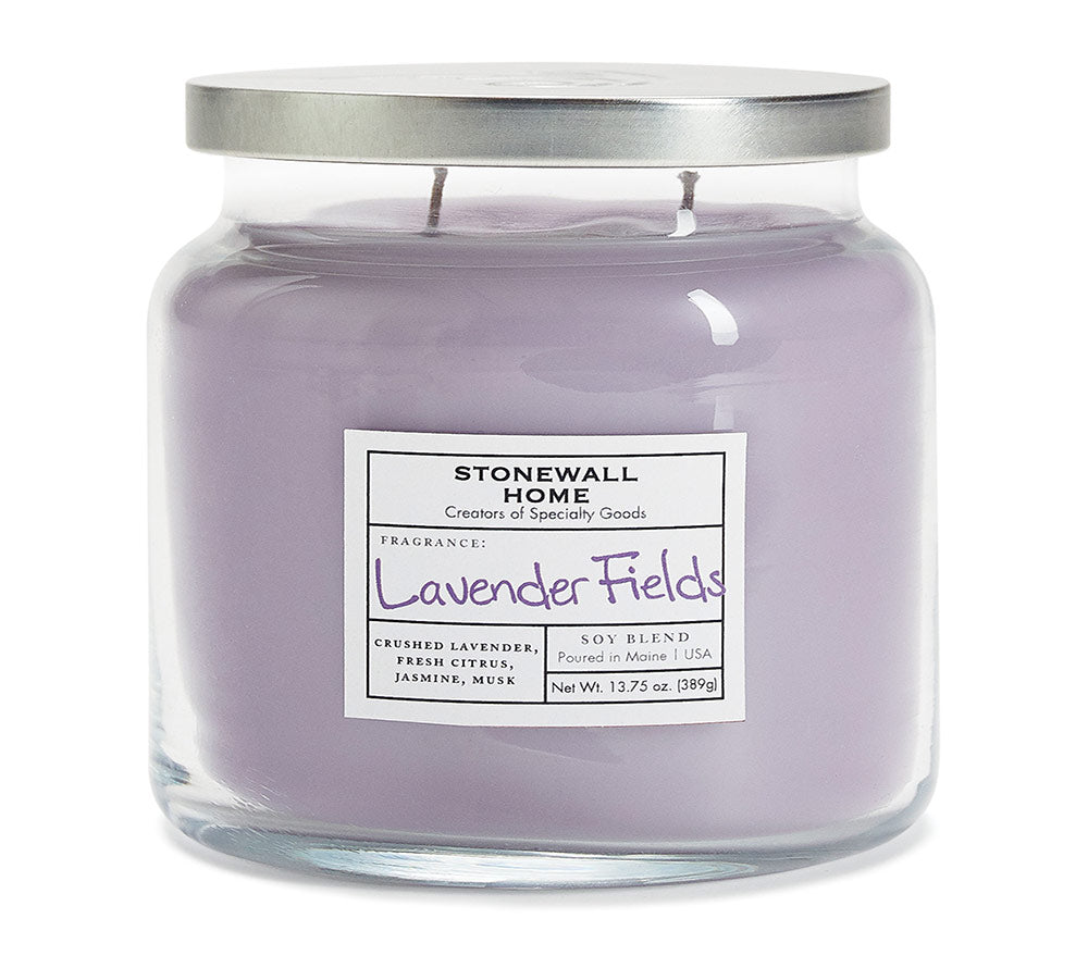 Lavender Fields Duftkerze von Stonewall Kitchen kaufen – Lavendel, Jasmin & Moschusduft