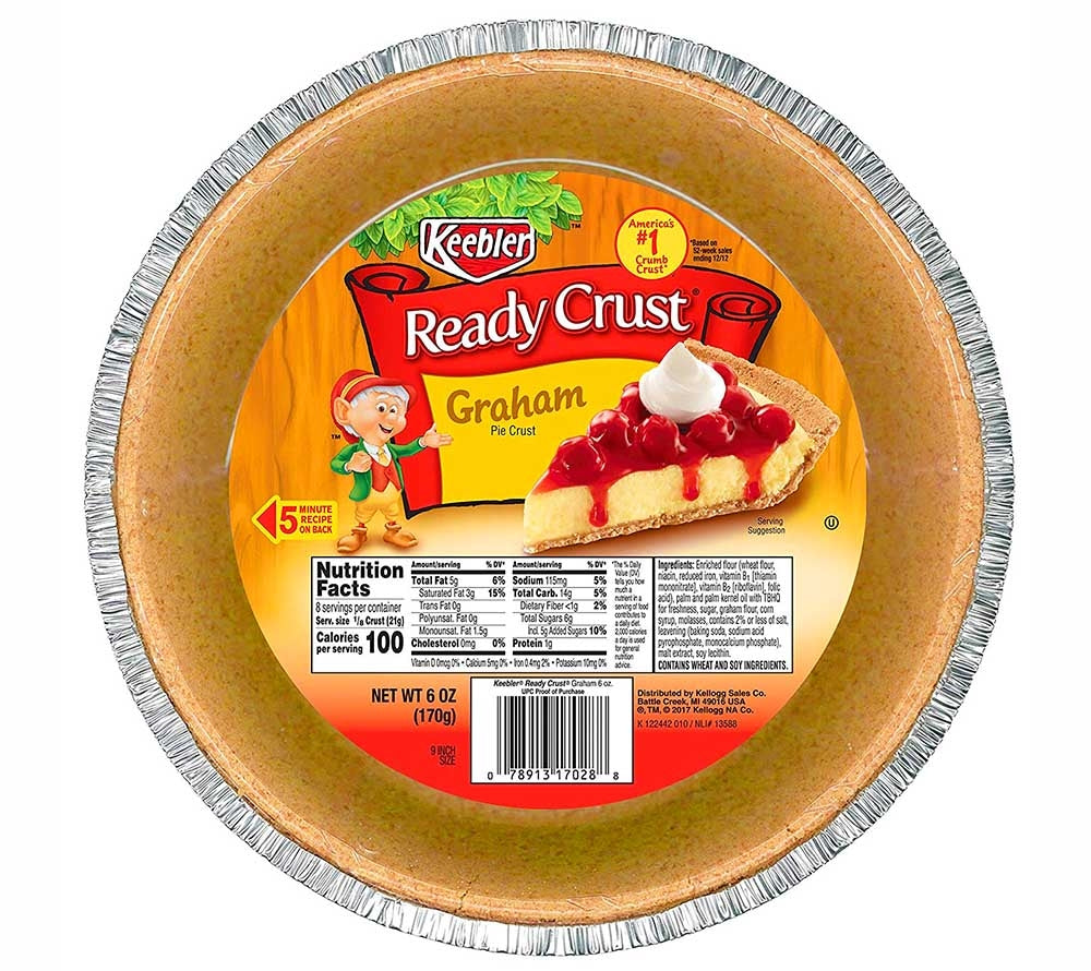 Graham Cracker Pie Crust (9 inch) - Keksteigboden für Pies (23 cm)