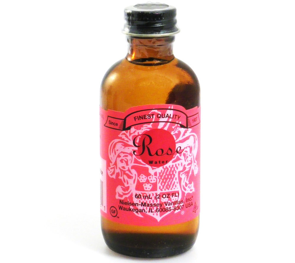 Rosenwasser-Extrakt von Nielsen-Massey kaufen – blumig für Desserts, Gebäck & Cocktails