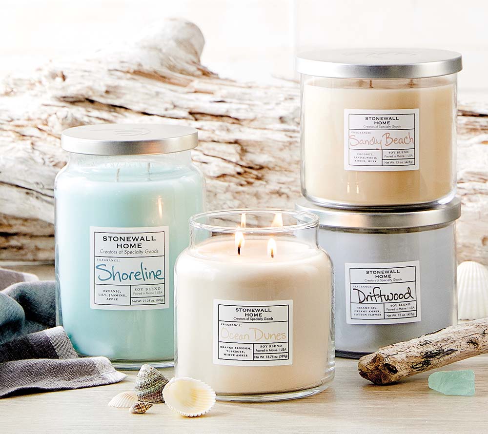 Sandy Beach Duftkerze von Stonewall Kitchen kaufen – Kokos, Sandelholz & Moschus
