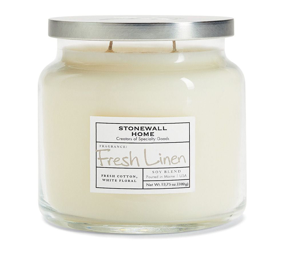 Fresh Linen Duftkerze von Stonewall Kitchen